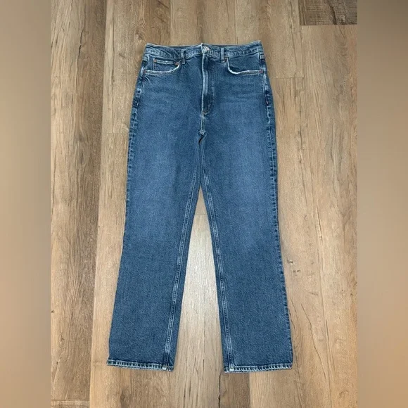 Agolde High Rise Stovepipe Jeans in Aspire - Picture 2 of 11